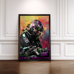 Lewis Hamilton Ferrari Poster, Kanvas Tablo | Formula 1